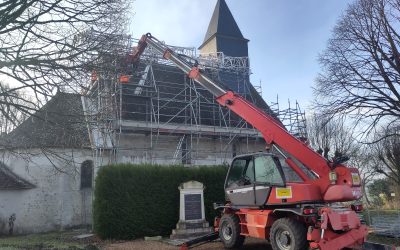 Restauration des voutes et charpente de la nef Eglise de Saint Pierre de Ronsard – Marcilly en Beauce (41)